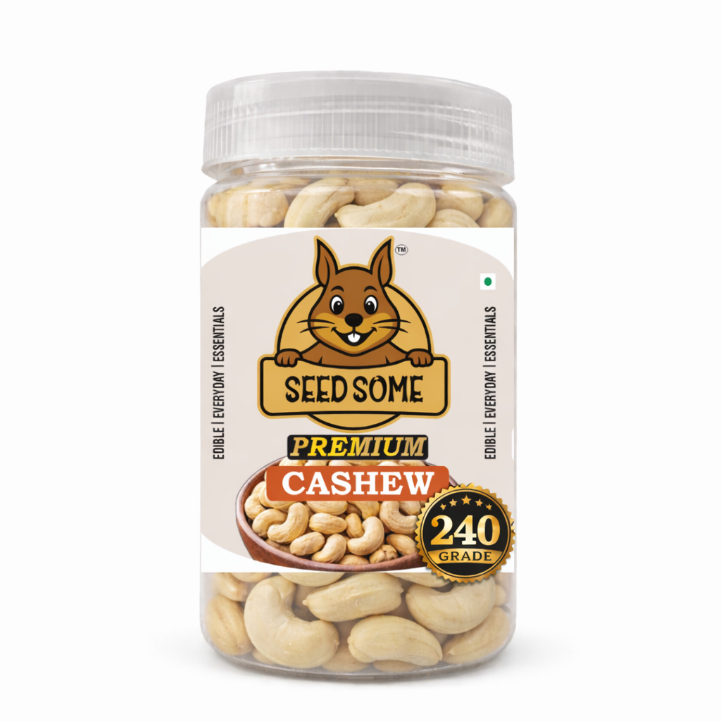 SEEDSOME WHOLE CASHEWS | 240 GRADE |200G|