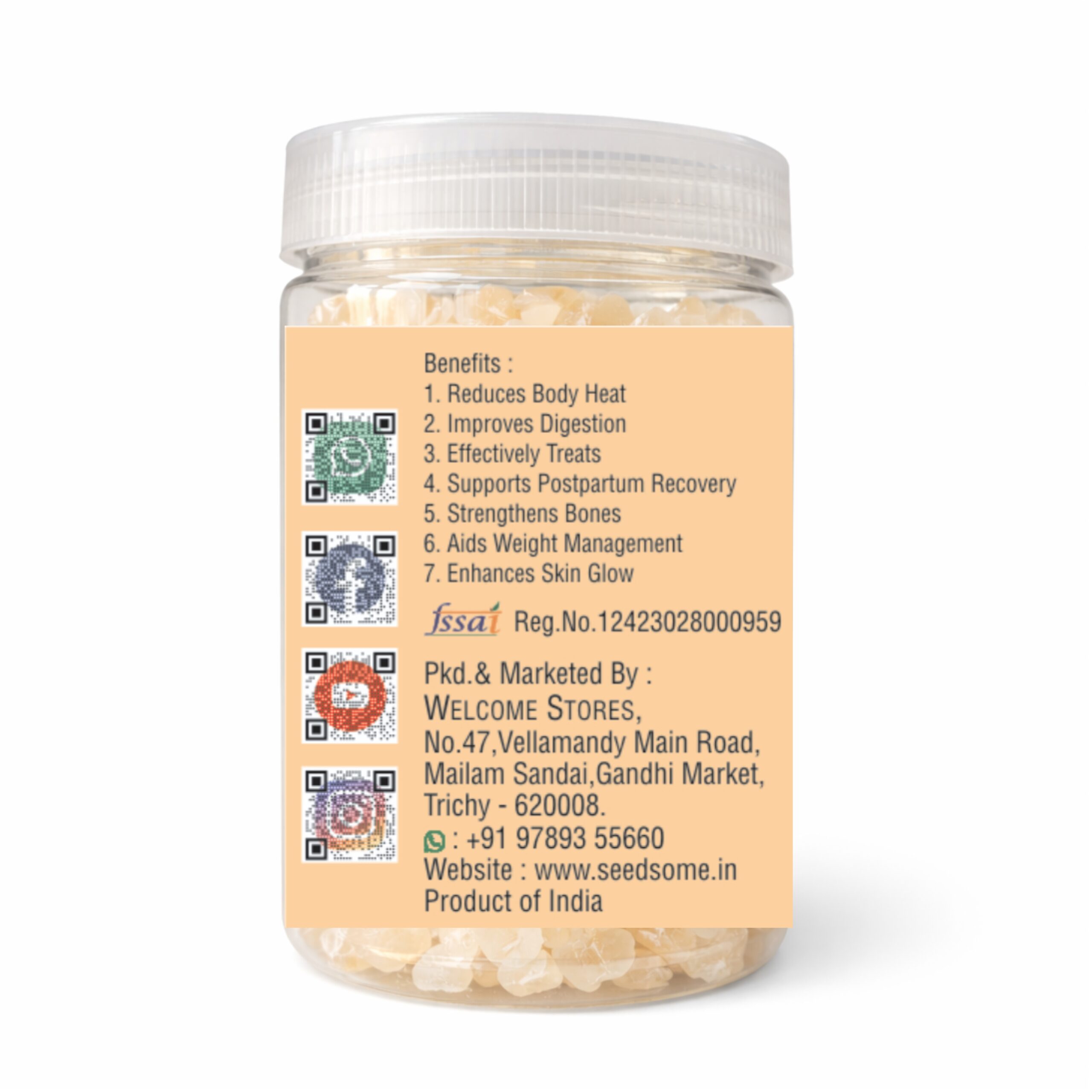 SEEDSOME ALMOND GUM/BADAM PISIN | 200G | - Image 4