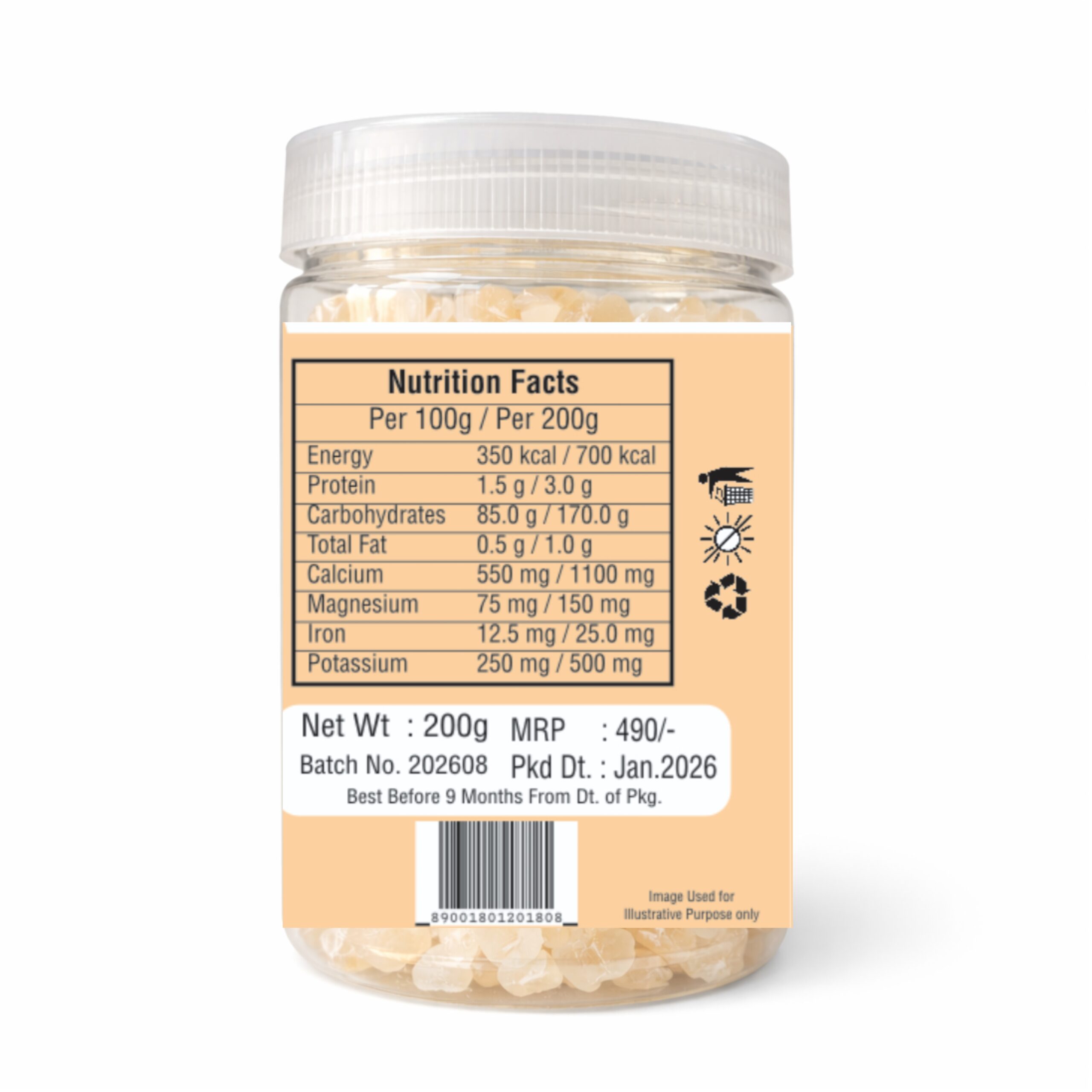 SEEDSOME ALMOND GUM/BADAM PISIN | 200G | - Image 3